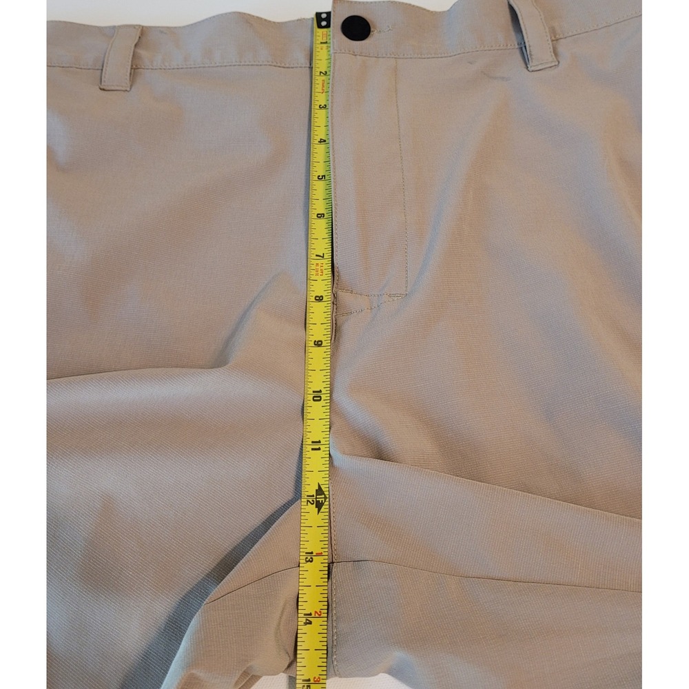 Banana Republic Mens 38 Khaki Stretch Flat Front Performance Shorts Tan 9 Inseam - Picture 4 of 10
